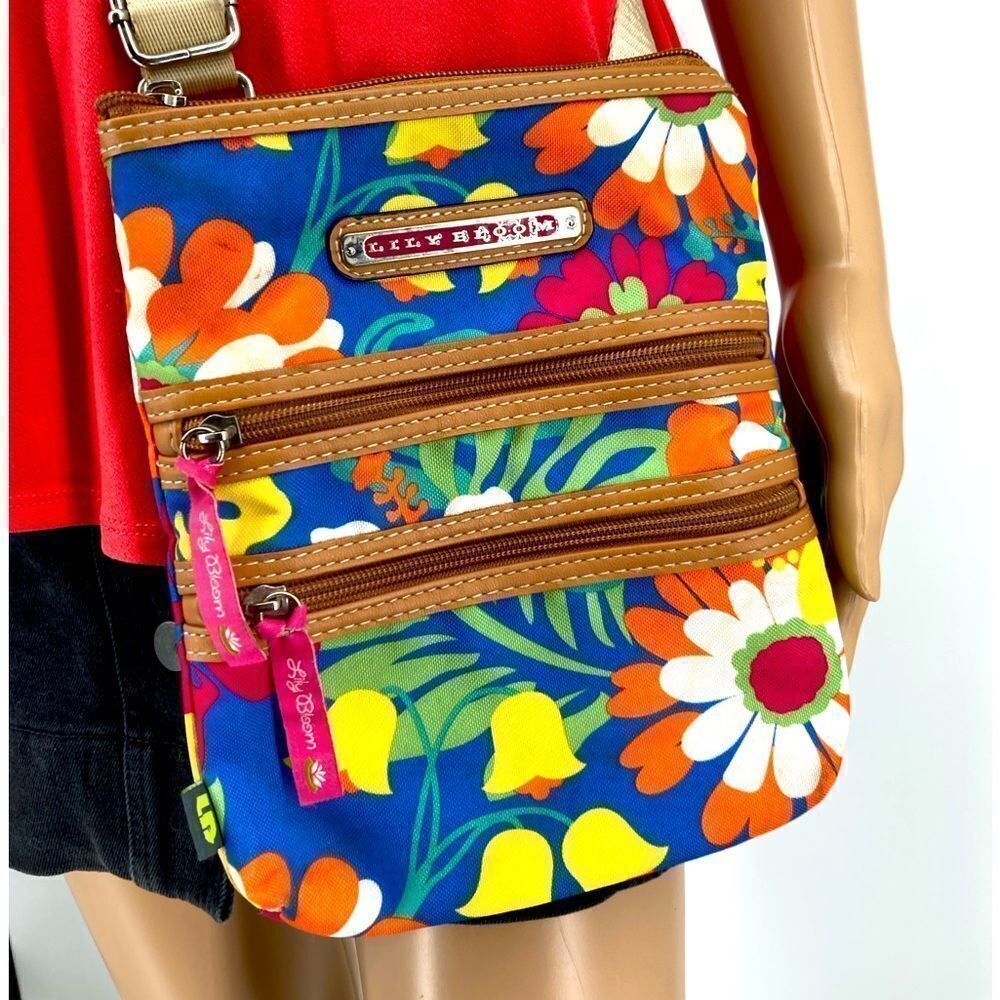 Lily Bloom Women’s Multicolor Floral Print Crossbody - Picture 3 of 11